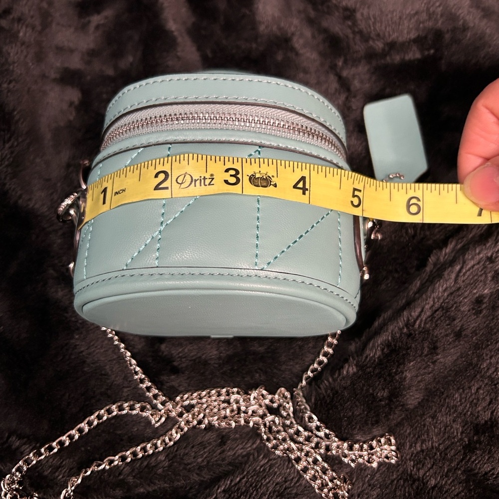 Coach Mini Bag in Teal with Silver Accents - Picture 10 of 11